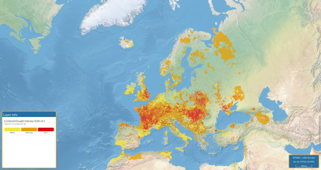 Credit: Copernicus Combined Drought Indicator