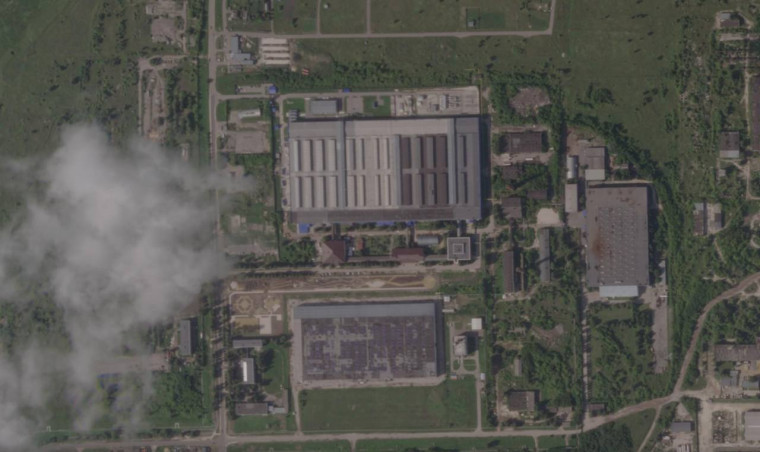 Satellitenbild des Yandex-Rechenzentrums in Sasovo vor dem Angriff.