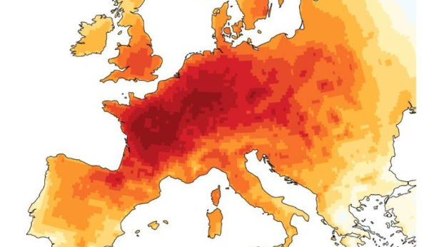 Europe's summer from 800 km up