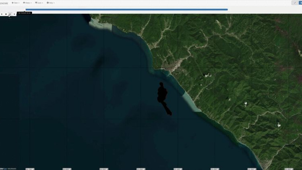 Oil spill in the Black Sea